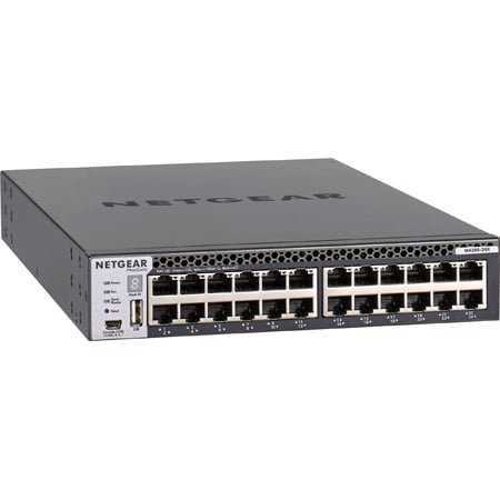 Netgear AV Line XSM4324CS-100NES ProSAFE M4300-24X 24-Port 10Gb Managed Ethernet Switch