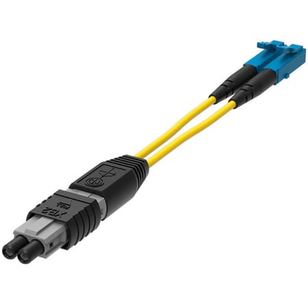 Neutrik NKOBF2S-XP-0-1 opticalCON DRAGONFLY XB2 Female to LC Breakout Cable - 1 Meter