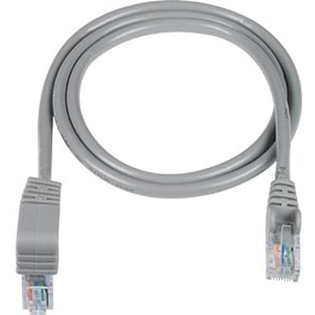 NTI CAT5E-DAS-2-GRAY CAT5e Cable - Down Angle to Straight - Gray - 2 Feet