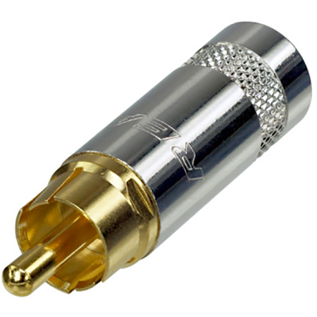 Rean NYS352G RCA Plug with nickel plated shell and gold contacts