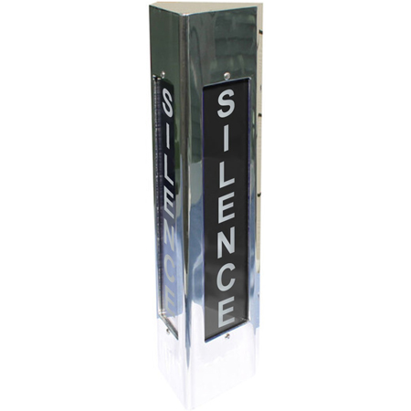 On-Air A-Frame 12 Volt LED SILENCE Light - Black