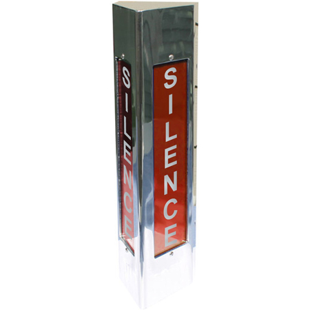 On-Air A-Frame 12 Volt LED SILENCE Light - Red