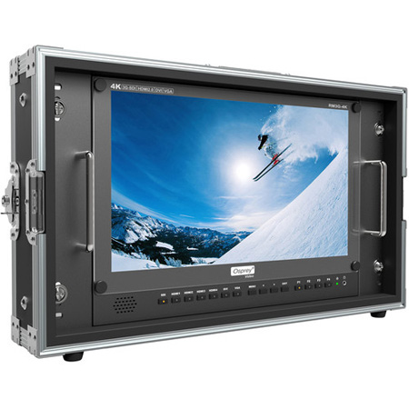 Osprey Video RM3G-4K 6RU 3G-SDI / HDMI2.0 4K 15.6 Inch IPS Rackmount Monitor with 3840x2160 Native Resolution