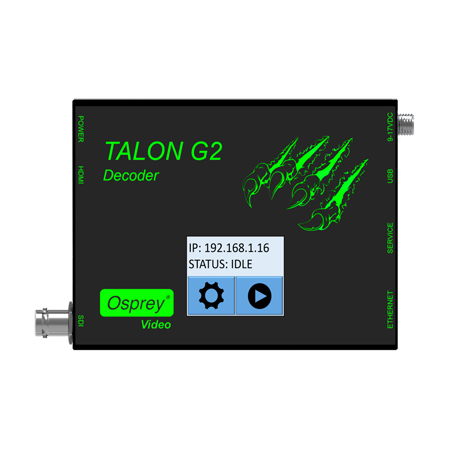 Osprey Talon-G2-Decoder H.264 Video Decoder