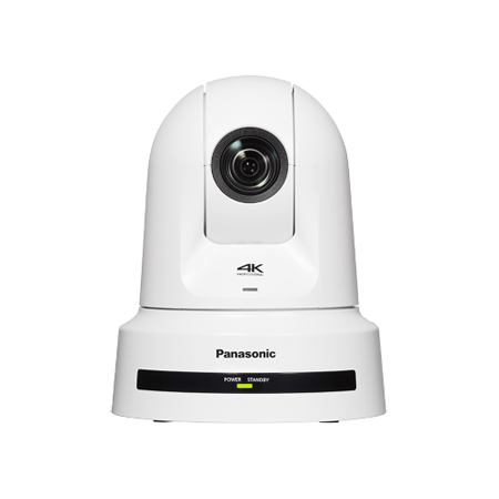 Panasonic AW-UE80 Motorized Optical 24x Zoom 4K PTZ Camera - White