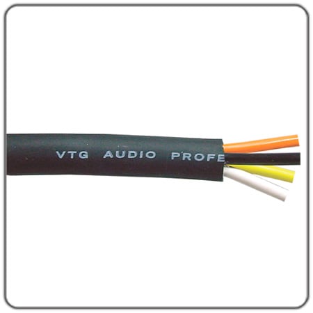 4-Conductor 13AWG Multiconductor Speaker Wire - Per Foot