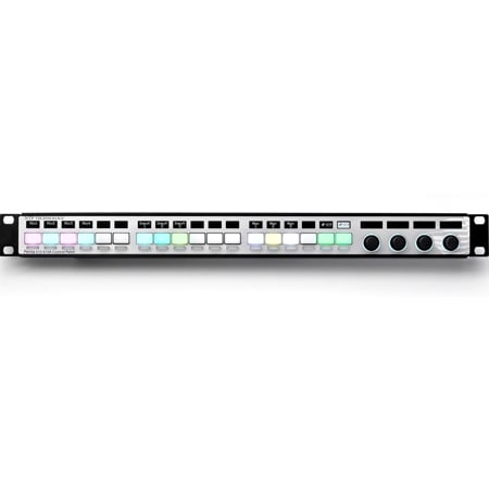 PENTA-615-610A-PAN 19 Inch 1U Control Panel with 18 User-Programmable Keys / 4 Rotary Encoders and Displays
