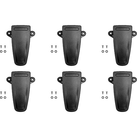 Pliant Technologies CRP-CLIP-6PK CrewCom Pack Replacement Belt Clip Kit - 6 Pack