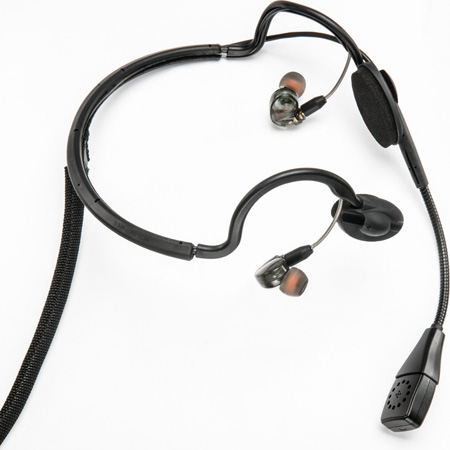 Point Source Audio CM-i3-4M Dual In-Ear Intercom Headset with 4-Pin Male XLR