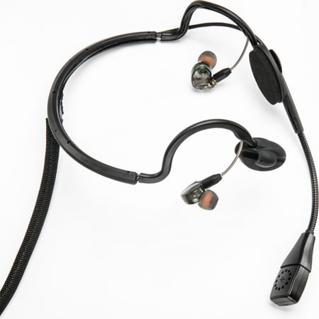 Point Source Audio CM-i3-5M Dual In-Ear Intercom Headset with 5-Pin Male XLR