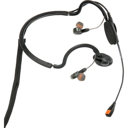 Point Source Audio CM-i5 Dual In-Ear Intercom Headset with Condenser Noise-Cancelling Boom Mic - 4-Pin Female XLR