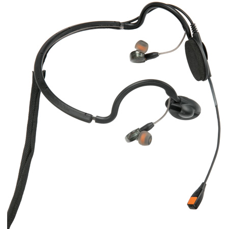 Point Source Audio CM-i5-5M CM-i5 Dual In-Ear Intercom Headset with Condenser Noise-Cancelling Boom Mic - 5-Pin Male XLR