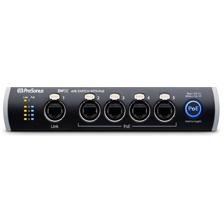 PreSonus SW5E 5-Port AVB Switch with PoE