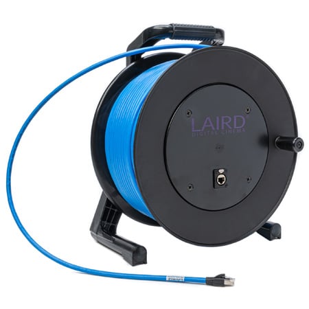 Laird PROREEL-CAT6-100 ProReel Series Shielded Category 6 Integrated Cable Reel w/ Built-In RJ45 Jack in Hub - 100 Foot