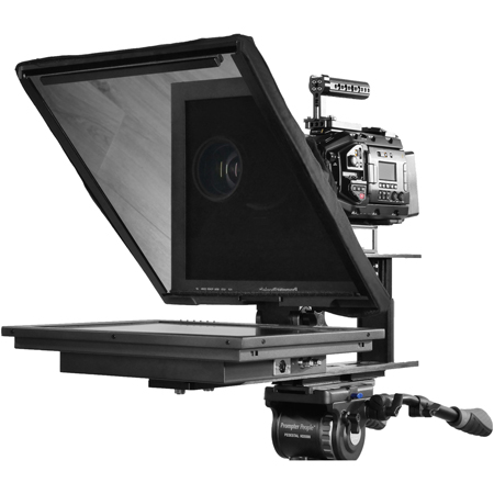 Prompter People QPRO17 Q-Gear Pro 17 Inch Bundle including Reversing Monitor & 25 Foot Extension & Remote