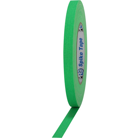 Pro Tapes 001SPIKE45FLGRN Pro Spike 1/2 Inch x 45 Yards - Florescent Green Cloth