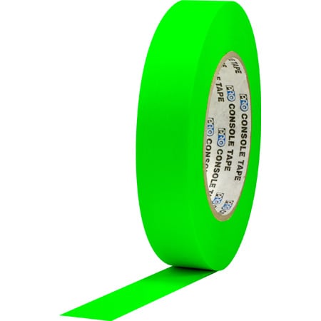 Pro Tapes 001C160MFLGRN Console Tape 1 Inch x 60 Yard - Fluorescent Green