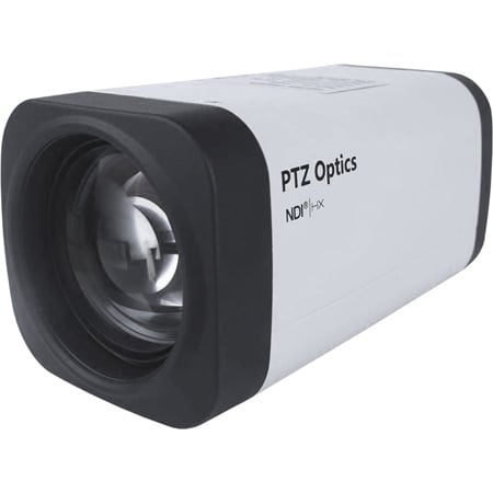 PTZOptics PT12X-ZCAM 12X 1080p HD-SDI Box Camera - PoE & US Style Power Supply - White