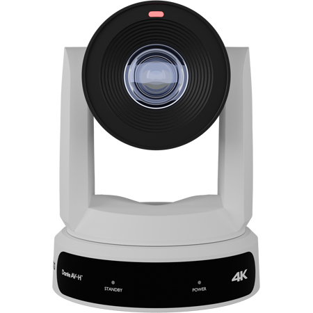 PTZOptics PT30X-LINK-4K-GY Link 4K 30x Auto-Tracking PTZ Camera Featuring Dante AV-H - USB 2.0/HDMI 2.0/3G-SDI - White