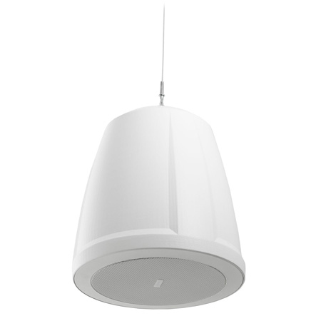 QSC AD-P6T-WE 6.5 Inch Two-Way Pendant Speaker - 70/100V Transformer with 16 Ohm Bypass - White