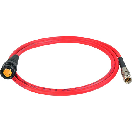 Laird RD1-DINB-3RD 3G-SDI DIN 1.0/2.3 to BNC Male Video Adapter Cable - 3 Foot Red