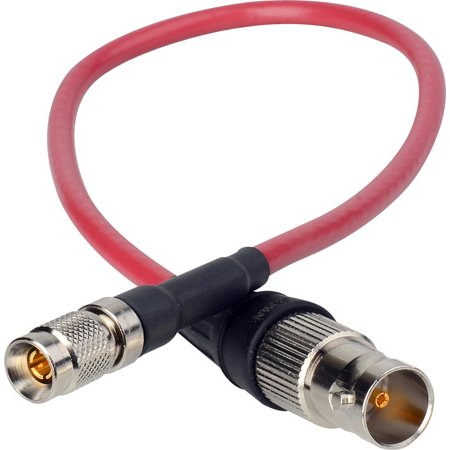 Laird RD1-DINBF-3RD 3G-SDI DIN 1.0/2.3 to BNC Female Adapter Cable - 3 Foot Red