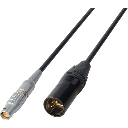 Laird RD1-PWR6-01 Epic / Scarlet 12V DC Power Cable Lemo 1B 6-Pin Female to 4-Pin Male XLR - 1 Foot