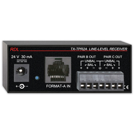 RDL TX-TPR2A Active Two-Pair Receiver - Twisted Pair Format-A