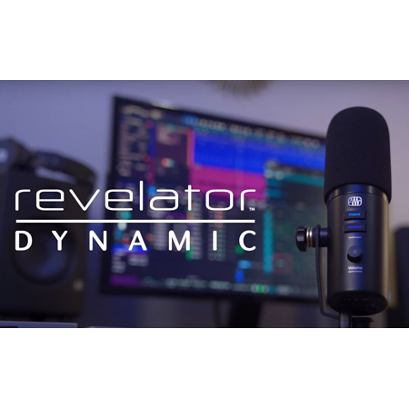 PreSonus REVELATOR DYNAMIC Professional Dynamic USB Mic for Recording/Streaming/Vocalists/Podcasters and More