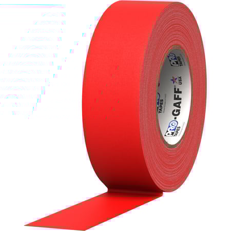 Pro Tapes 001UPCG255MRED Pro Gaff Gaffers Tape RGT-60 - 2 Inch x 55 Yards - Red