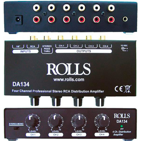 Rolls DA134 4 Channel RCA Distribution Amp