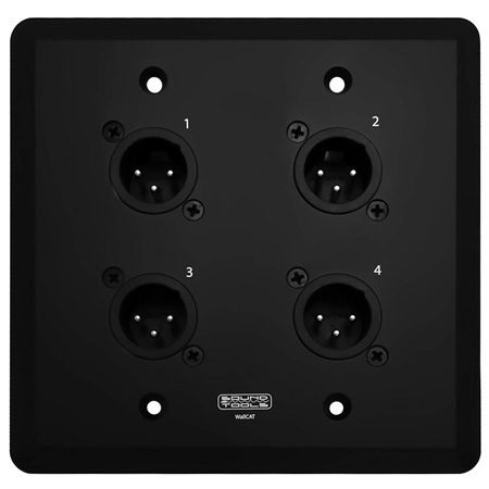 SoundTools Systems WC111-B WallCAT - Wall Mounted Audio Transport - Male Black