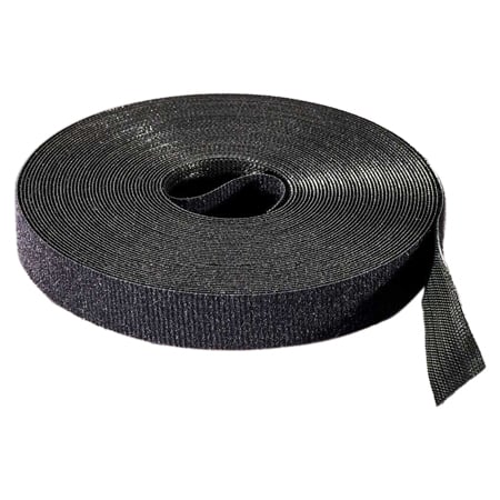 Rip-Tie Q-75-1RL-BK WrapStrap Plus 1/2 Inch x 75 Ft.