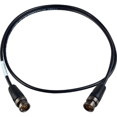 Laird RTBNC-4855-010 12G-SDI 4K UHD Cable w/ Neutrik rearTWIST UHD BNC Connectors & Belden 4855R Cable - 10 Foot Black