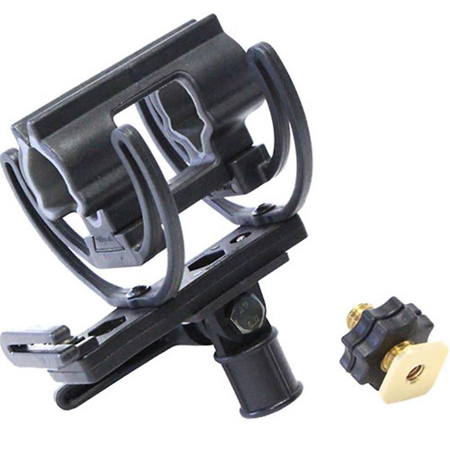 Rycote 37340 Universal Shotgun Mount for Cameras and Boom Poles - Includes 3/8 Inch Brass Show Adaptor