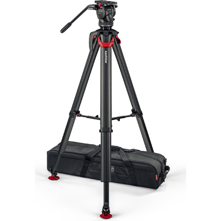 Sachtler S2068T-FTMS System aktiv8T Touch&Go with Flowtech 75 Tripod/Mid-level Spreader/Carry Handle and Bag