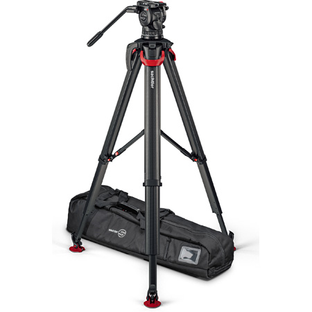 Sachtler S2072S-FTMS System aktiv10 Sideload with Flowtech 100 Tripod/Mid-level Spreader/Carry Handle and Bag