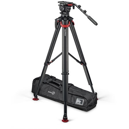 Sachtler S2074T-FTMS aktiv12T Fluid Head & flowtech 100 Tripod with Mid-Level Spreader