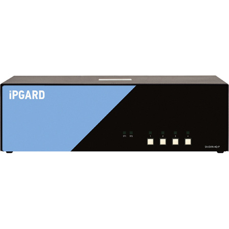 SmartAVI SA-DVN-4Q-P 4-Port QH Secure Pro DVI-I KVM with Audio and CAC