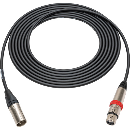 Sescom SC1XXJ-S Mic cable XLR Male to XLR Female with Rotary On-Off Switch - Nickel Housing - 1 Foot