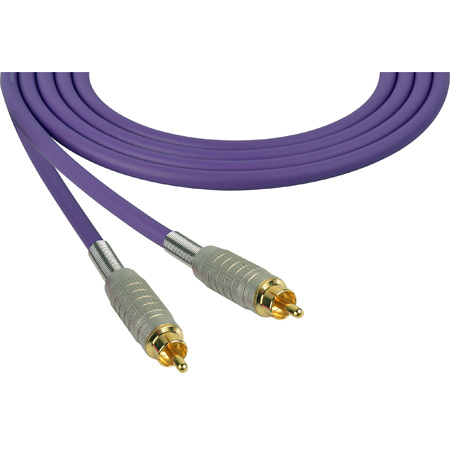 Sescom SC25RRPE Audio Cable Canare Star-Quad RCA Male to RCA Male Purple - 25 Foot