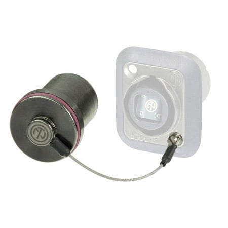 Neutrik SCNO-FDW-A Protection Cover for D-series opticalCON Receptacles - Black
