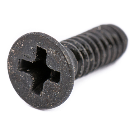 Connectronics 4-40 x 3/8 Flat Head (Countersunk) Screws for Chassis Mount Connectors - 100 Pack - Black