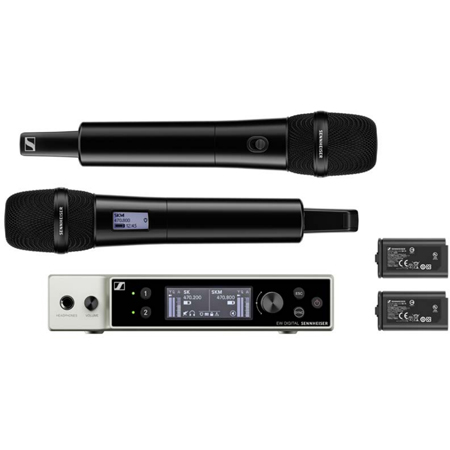 Sennheiser EWDX835SSET V5-7 Digital Wireless Handheld Mic Set - Freq 941.700-951.800/953.050-956.050/956.650-959.650MHz