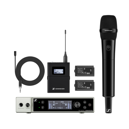 Sennheiser EW-DX MKE 2/835-S SET Q1-9 Digital Wireless Lavalier/Handheld Set - Frequency 470.2 - 550 MHz