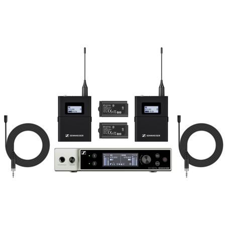 Sennheiser EW-DX MKE 2 SET R1-9 Digital Wireless Microphone Lavalier Set - Frequency 520 - 607.8 MHz