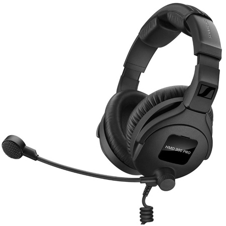Sennheiser HMD 300 PRO Broadcast Headset Ultra-Linear Headphone Response (Dual Sided 64 ohm) & Dynamic Hypercardioid Mic