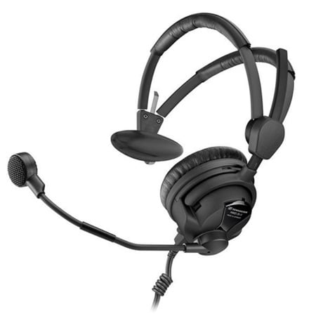 Sennheiser HMD 26-II-600 S-X3K1 Broadcast Single-Sided Broadcast Headset with Mic and 1/4 Inch XLR-3 Cable