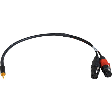 Sescom SES-43DB-MZ2XJ XLR to 3.5mm TRS with 43dB Pad DSLR Attenuating Line to Mic Level Cable - 18 Inch