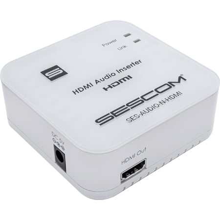 Sescom SES-AUDIO-N-HDMI L/R RCA Analog Audio & Toslink to HDMI Audio Inserter